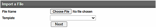 Positive Pay Upload Positive Pay File Upload Screen Example